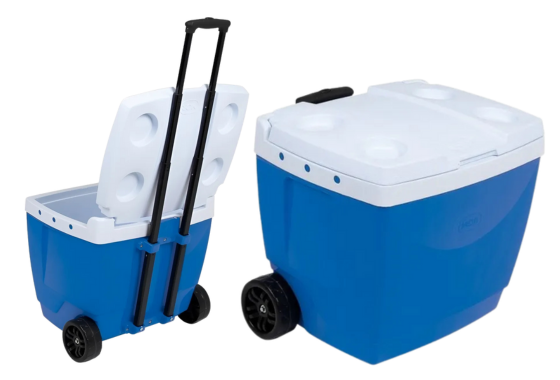 [Caixa Térmica Cooler Mor 42 Litros Com Rodinha 56 Latinhas]