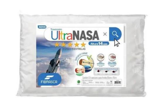 [Travesseiro Ultra Nasa 50x70 - Fibrasca]