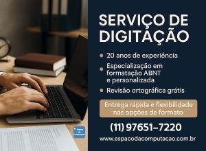Digitação de Documentos em Geral para São Paulo e Brasil todo