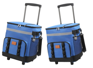 Bolsa Térmica Com Rodinhas E Alça Para Pesca, Azul