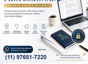 Serviços de Digitação e Formatações Profissional